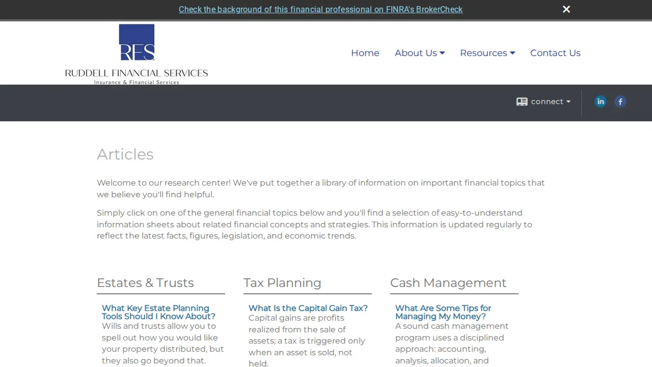 Financial Planner | Retirement page