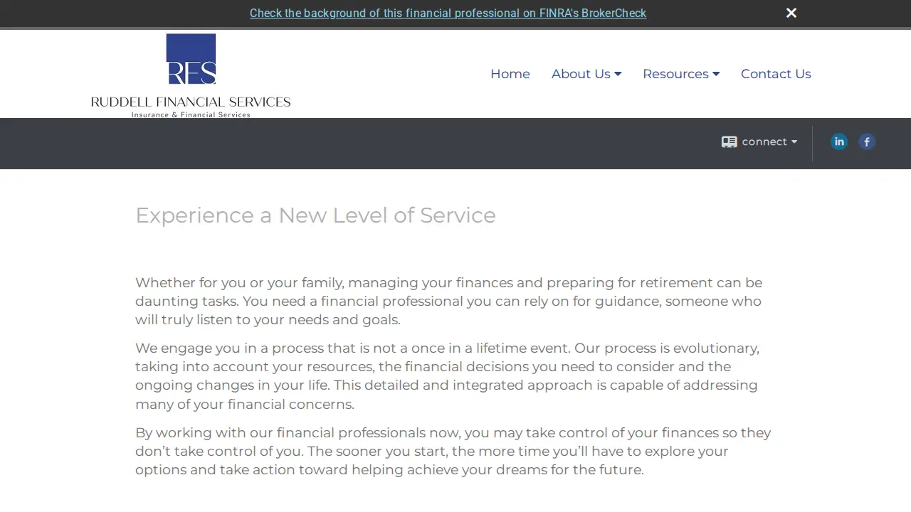 Financial Planner | Retirement page