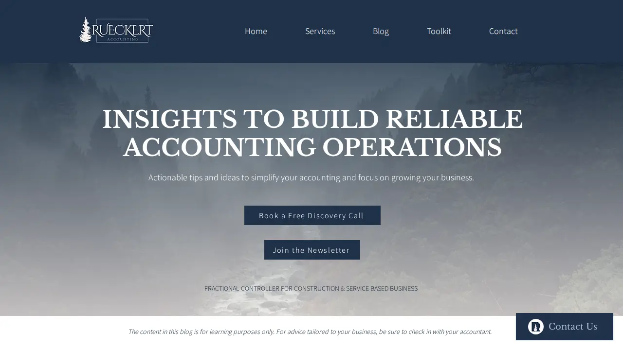 Rueckert Accounting page