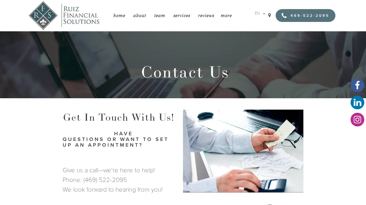 Ruiz Financial Solutions, Ltd Co. page