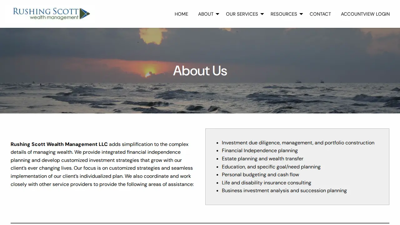 Rushing Scott Wealth Management LLC page