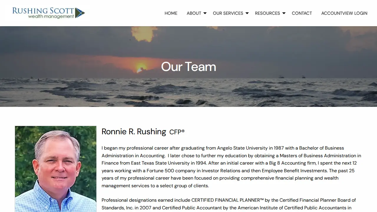 Rushing Scott Wealth Management LLC page