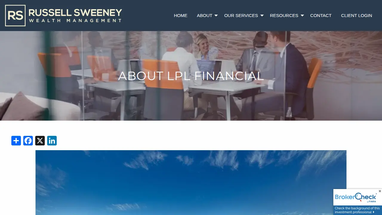 Russell Sweeney Wealth Management page