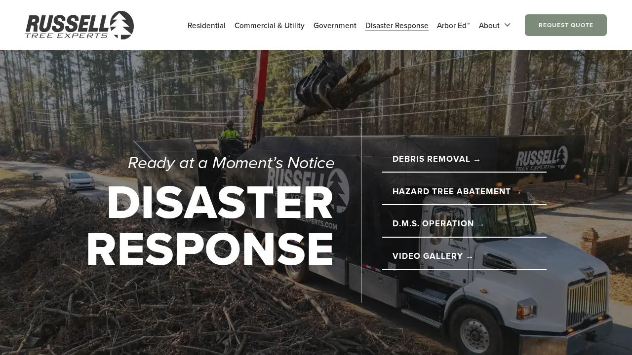 Russell Tree Experts page