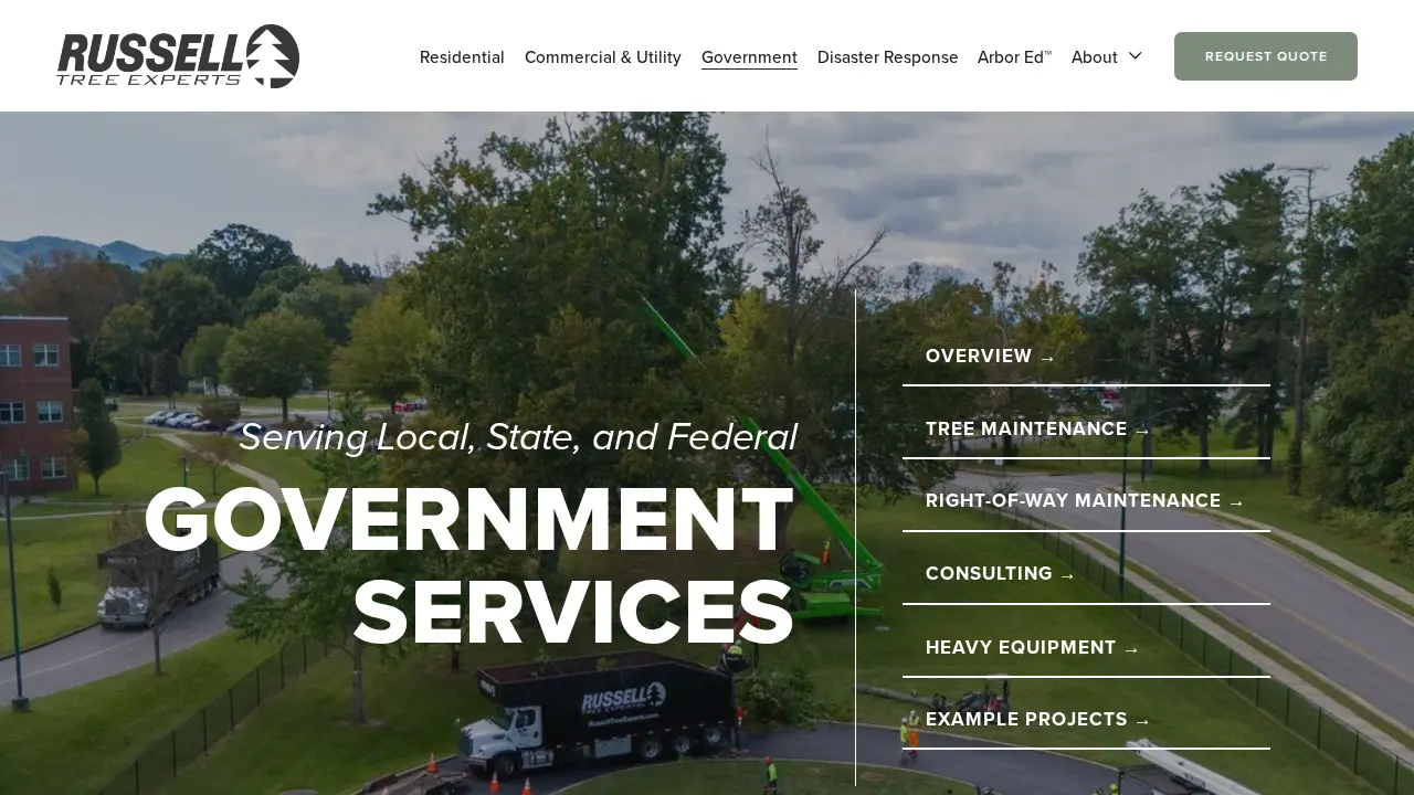 Russell Tree Experts page