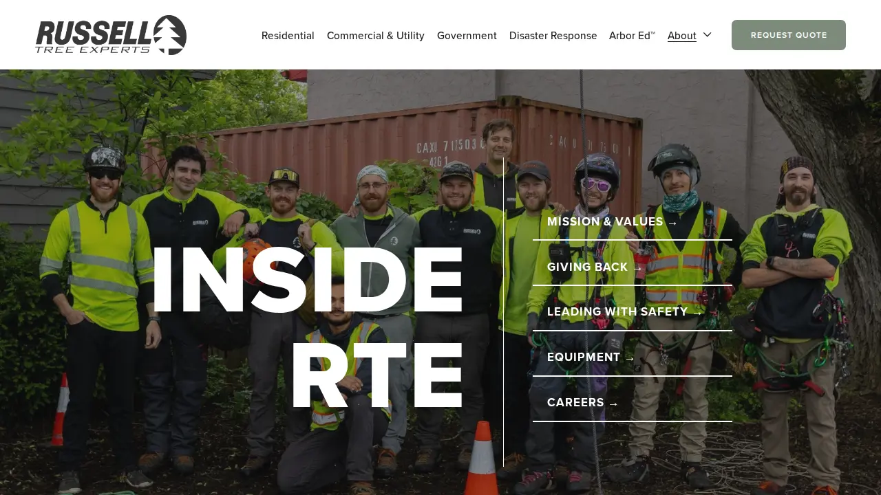 Russell Tree Experts page