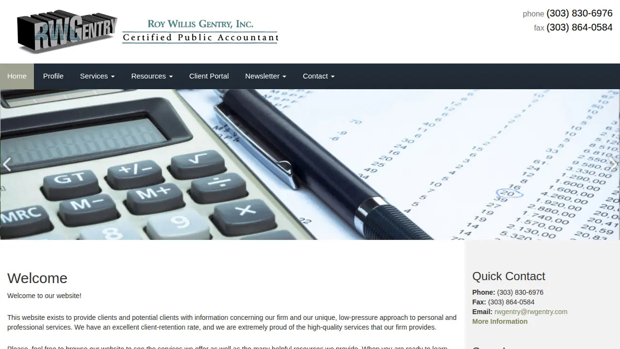 Roy Willis Gentry, CPA, PC.