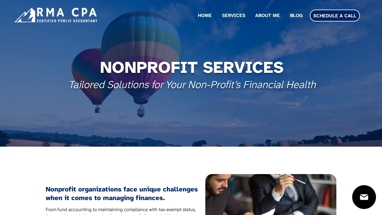 RMA CPA - Taxes Accounting & Bookkeeping Services page