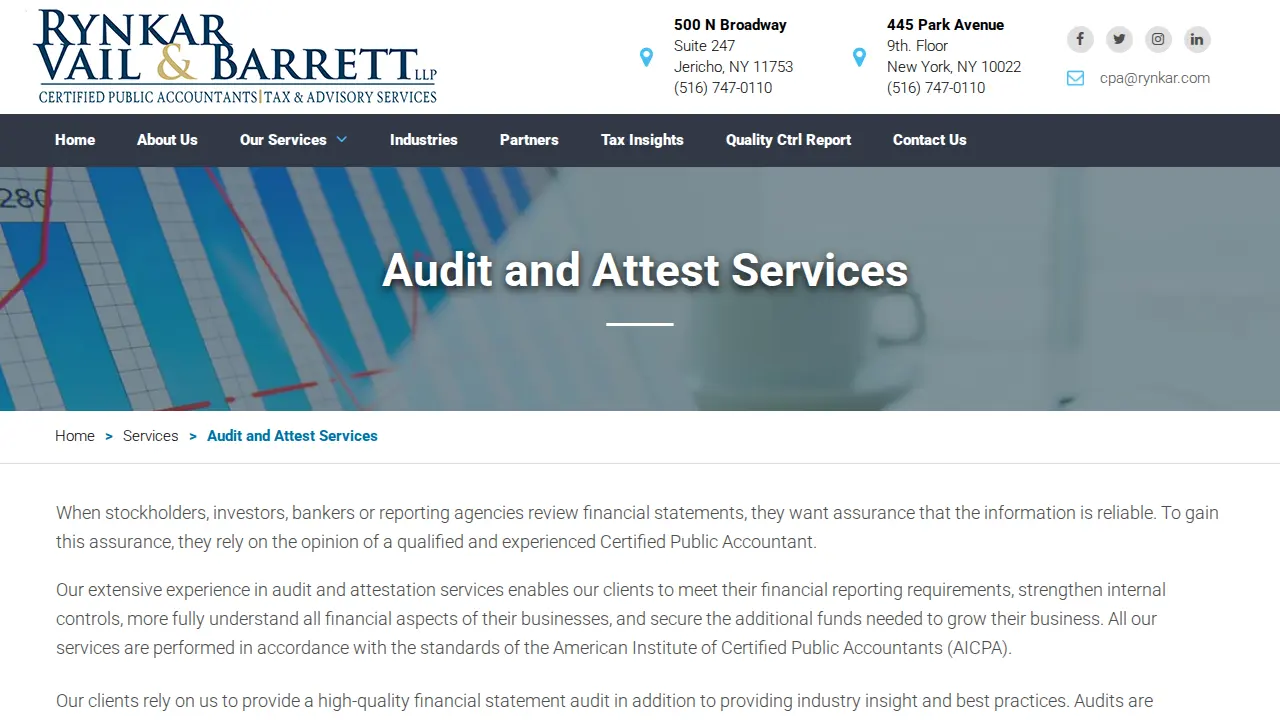 Rynkar, Vail & Barrett LLP page
