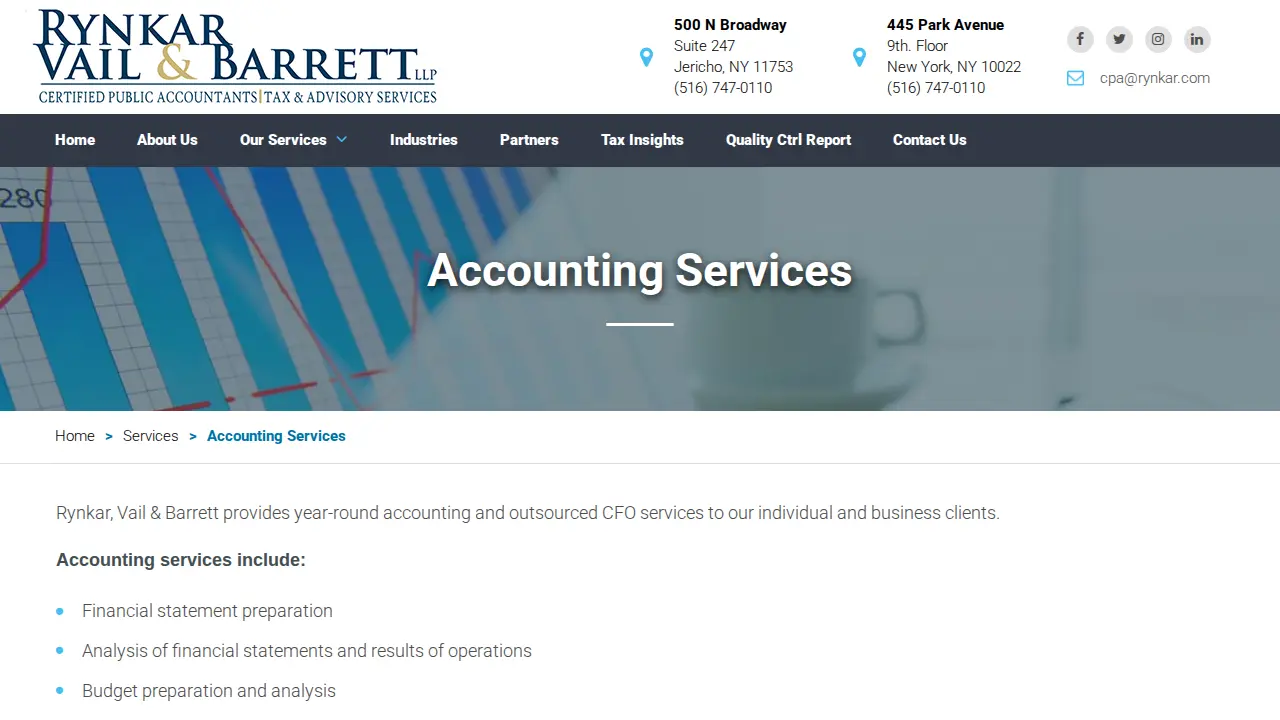 Rynkar, Vail & Barrett LLP page