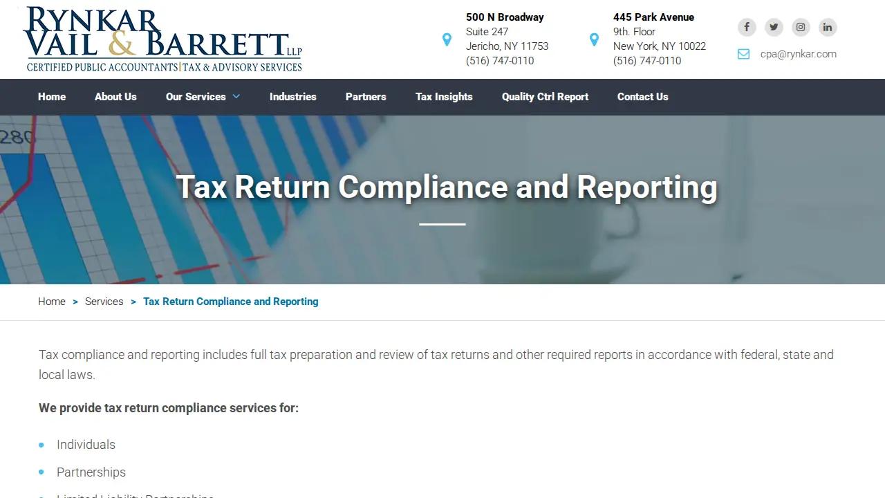 Rynkar, Vail & Barrett LLP page
