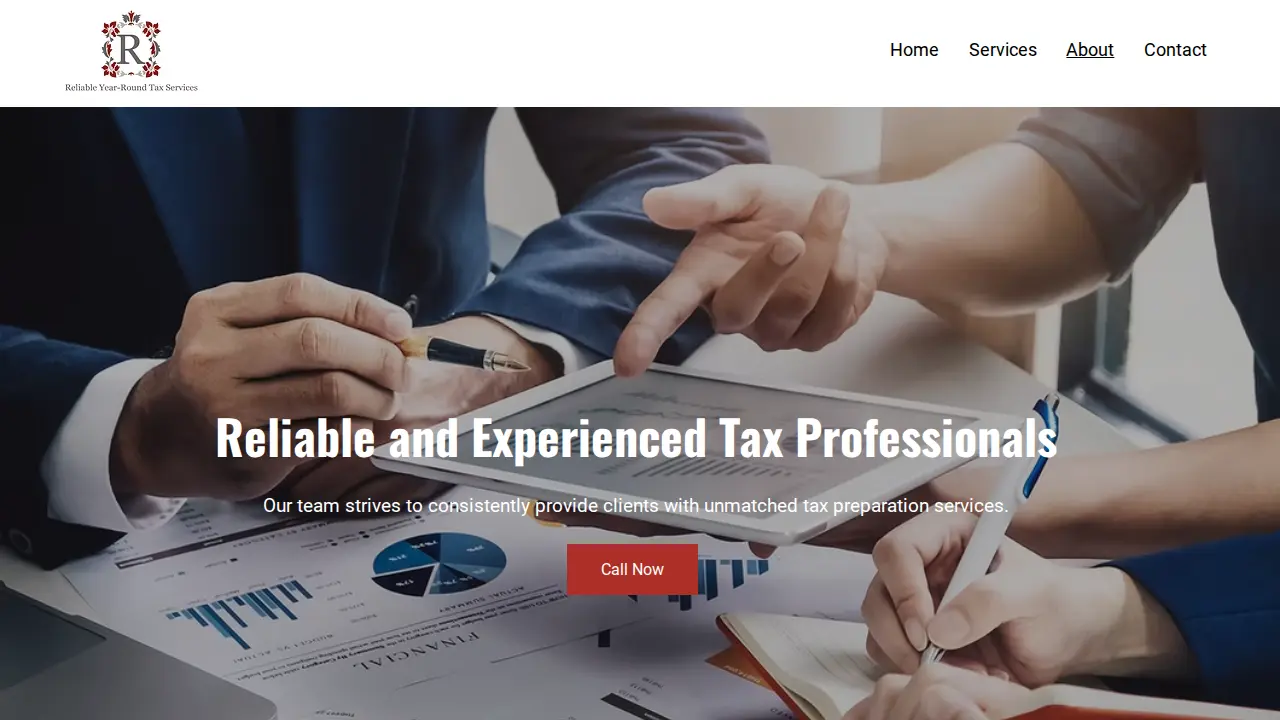 reliable year-round tax services page