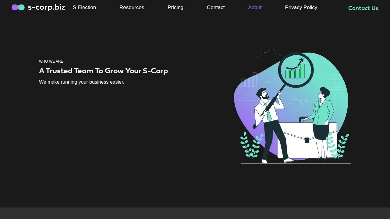 s-corp.biz page