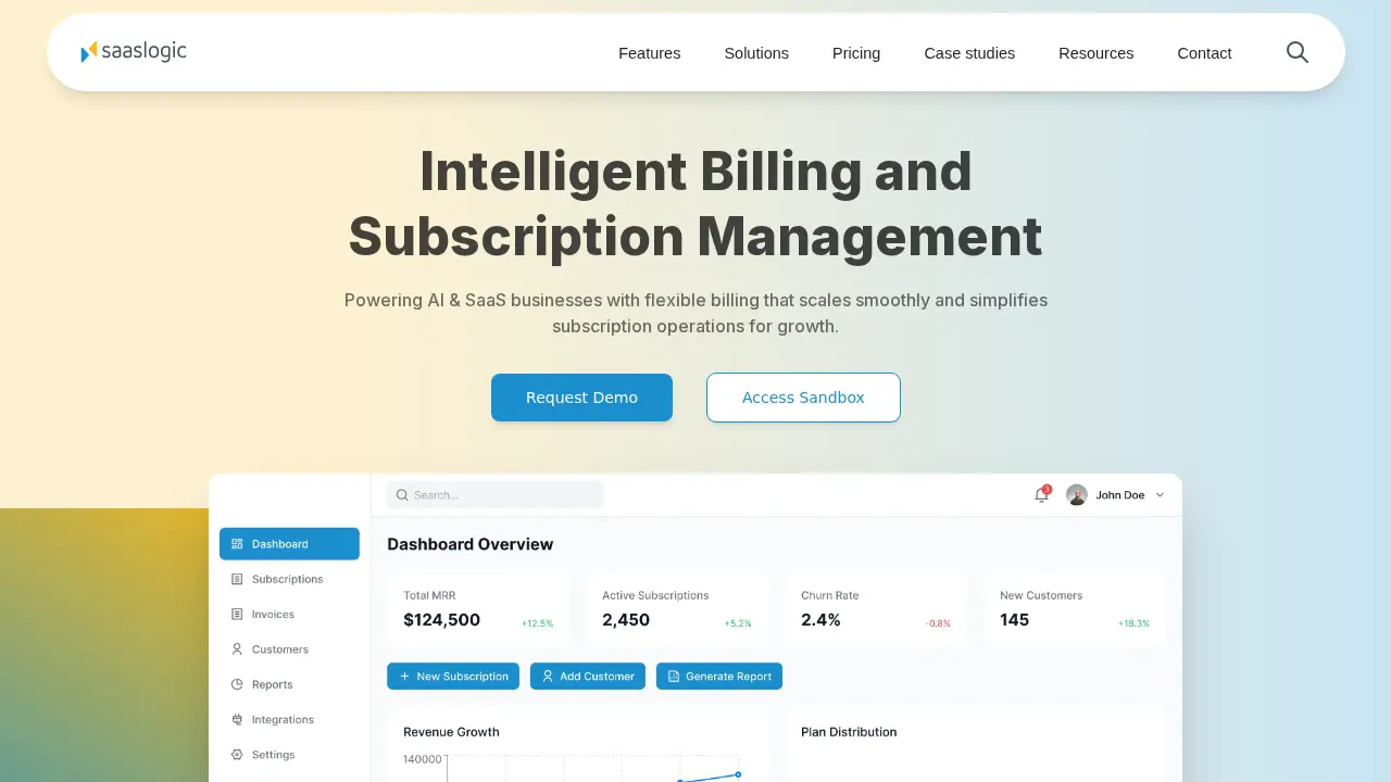 Saaslogic website