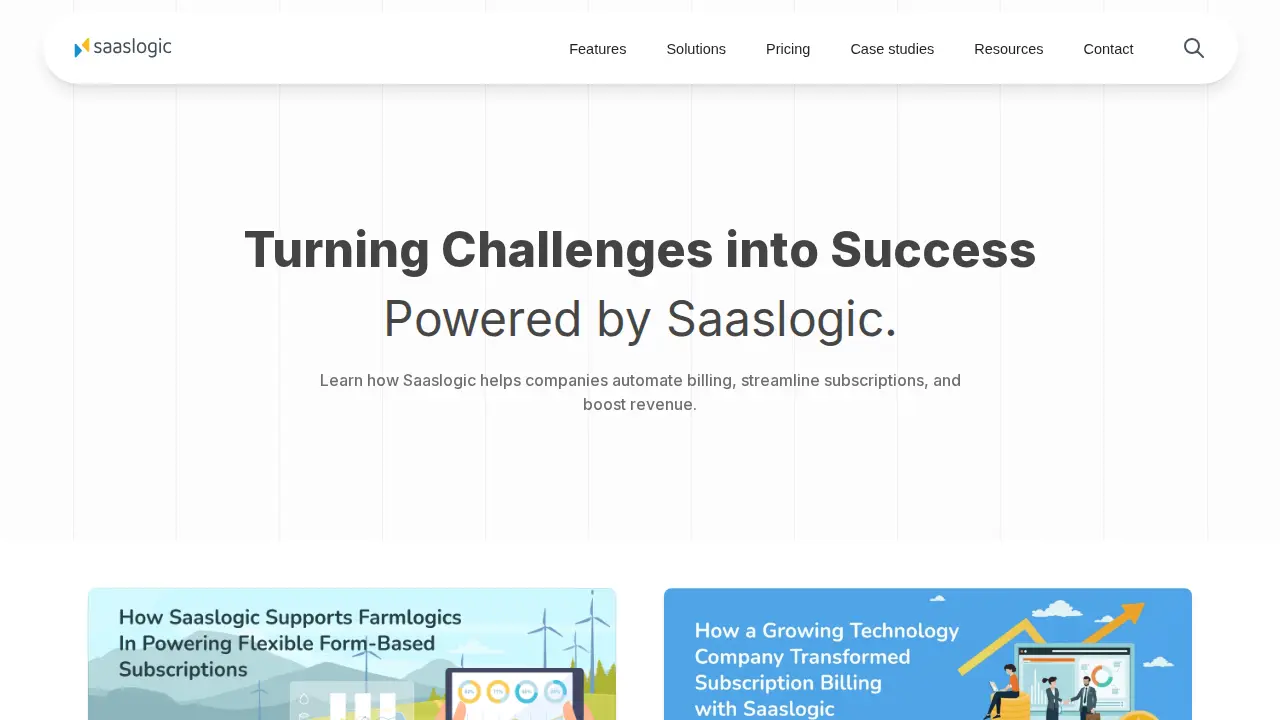 Saaslogic page