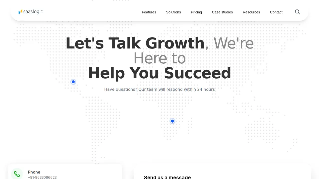 Saaslogic page
