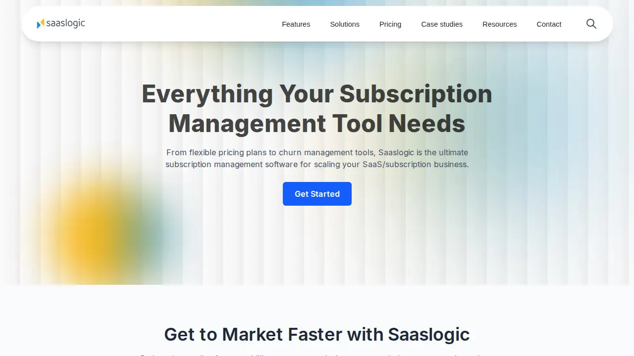 Saaslogic page