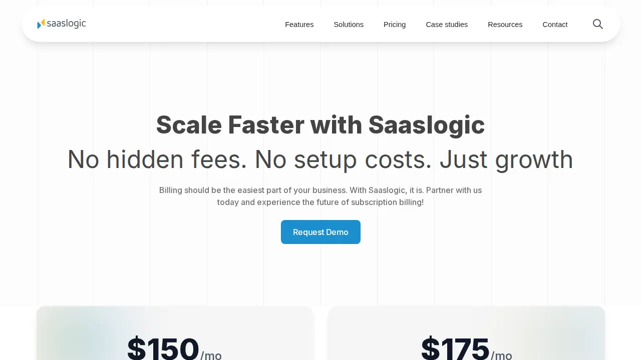 Saaslogic page