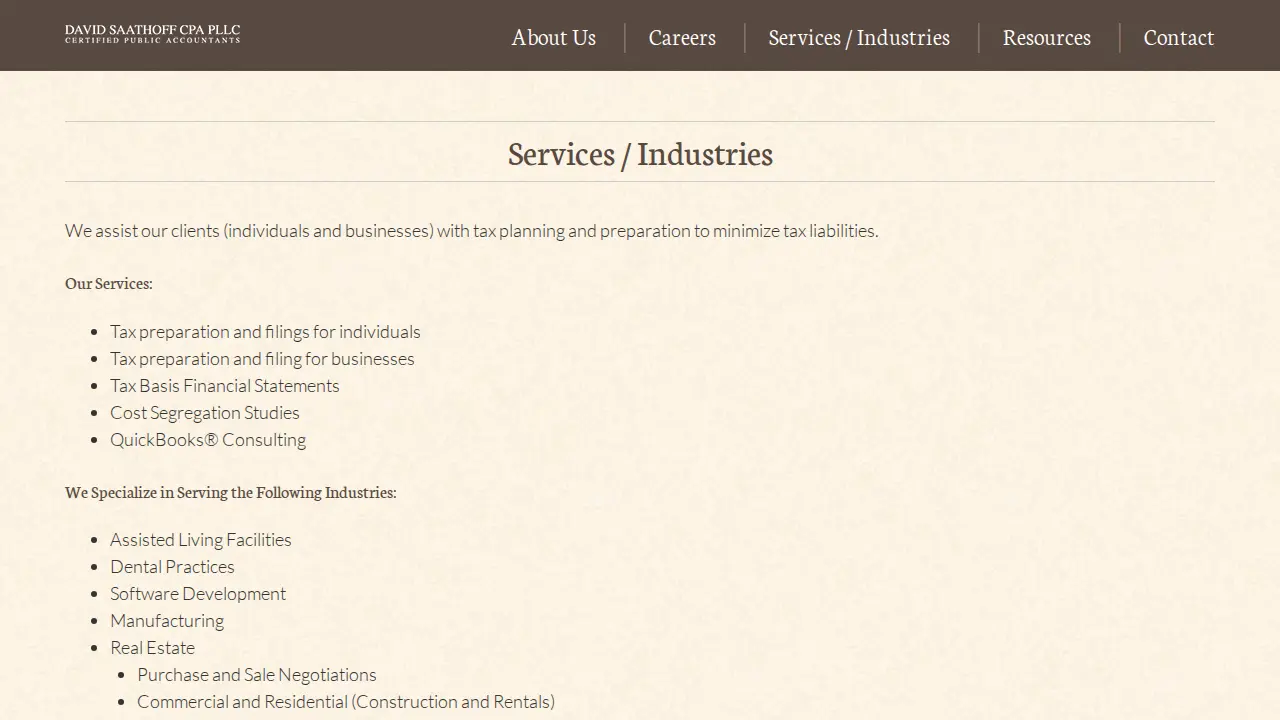 Saathoff David T CPA page