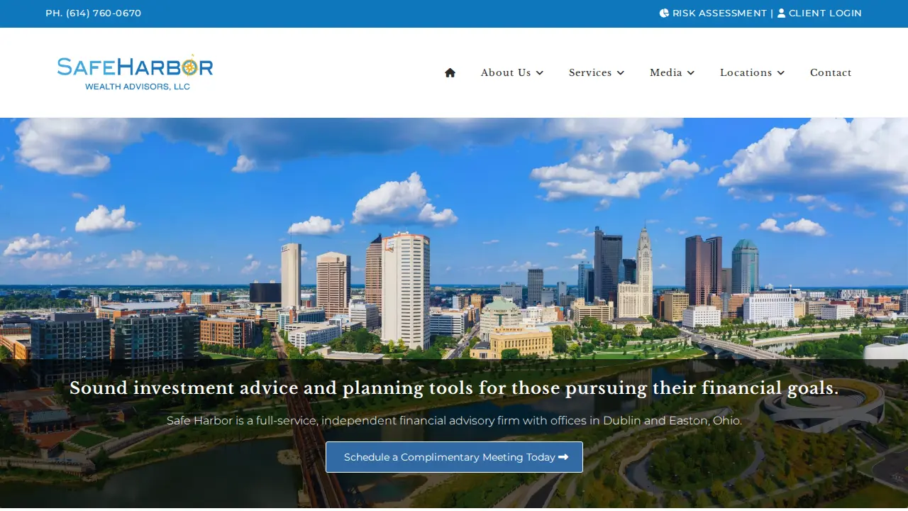 Safe Harbor Wealth Advisors - Dublin page