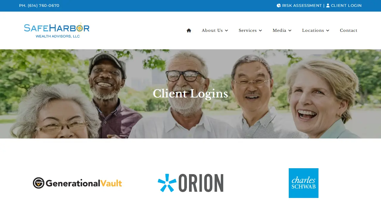 Safe Harbor Wealth Advisors - Dublin page