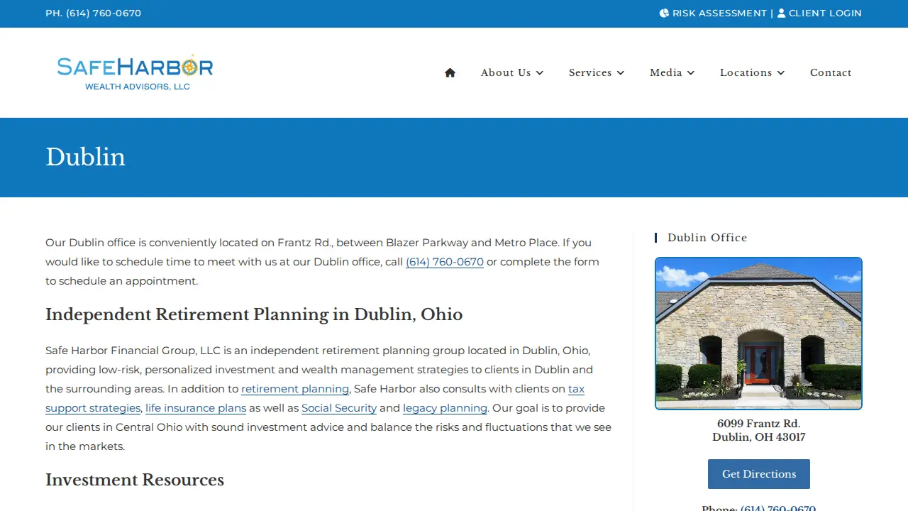 Safe Harbor Wealth Advisors - Dublin