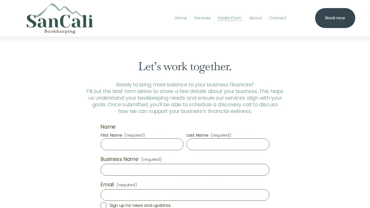 SanCali LLC page