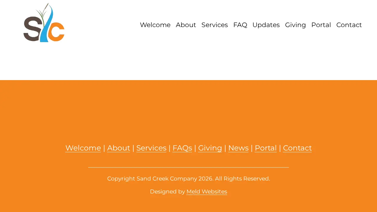 Sand Creek Company page