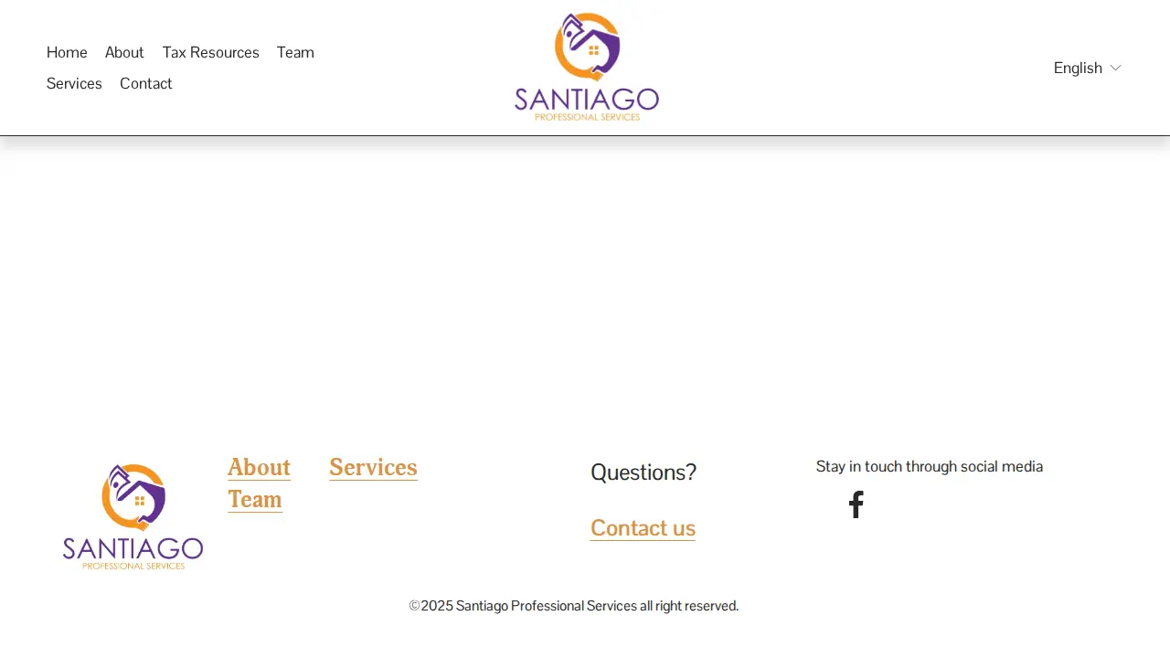 Santiago Professional Services LLC. page