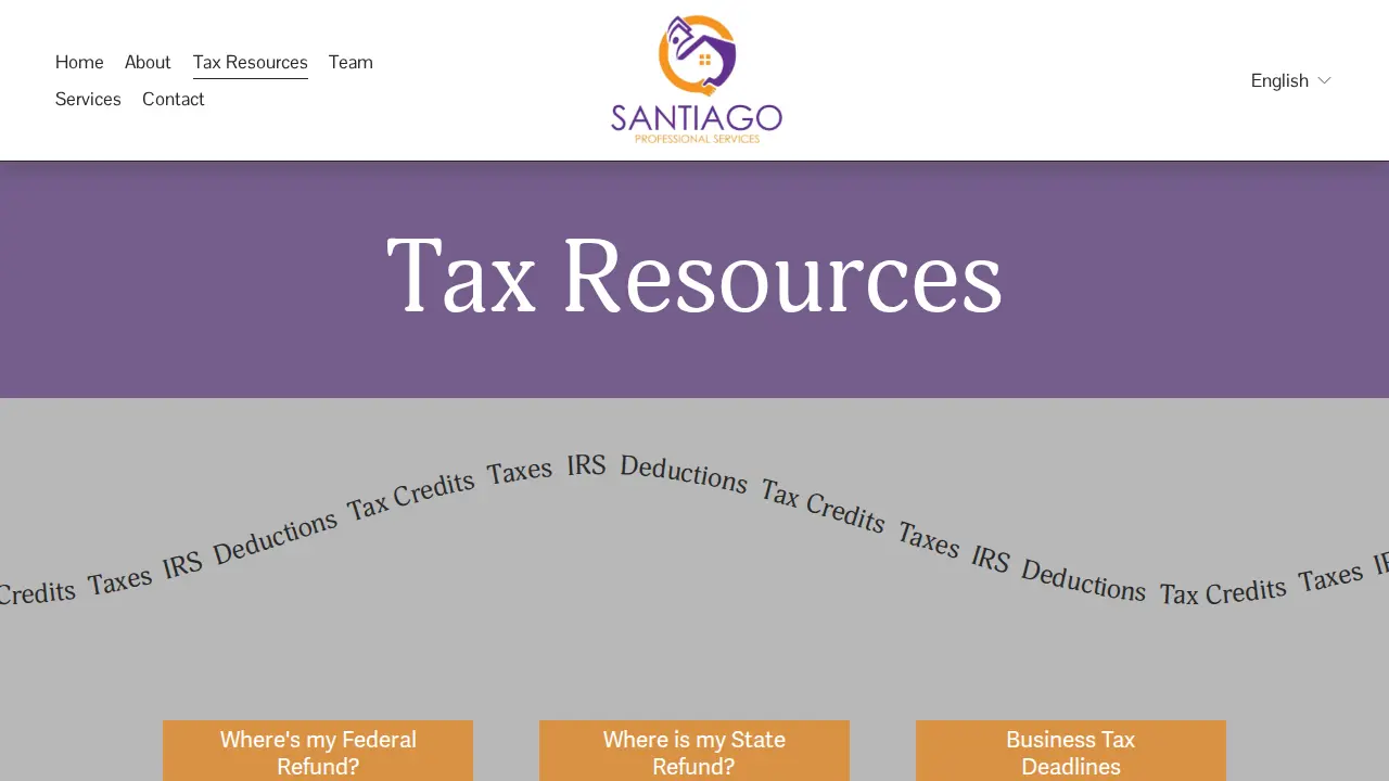 Santiago Professional Services LLC. page