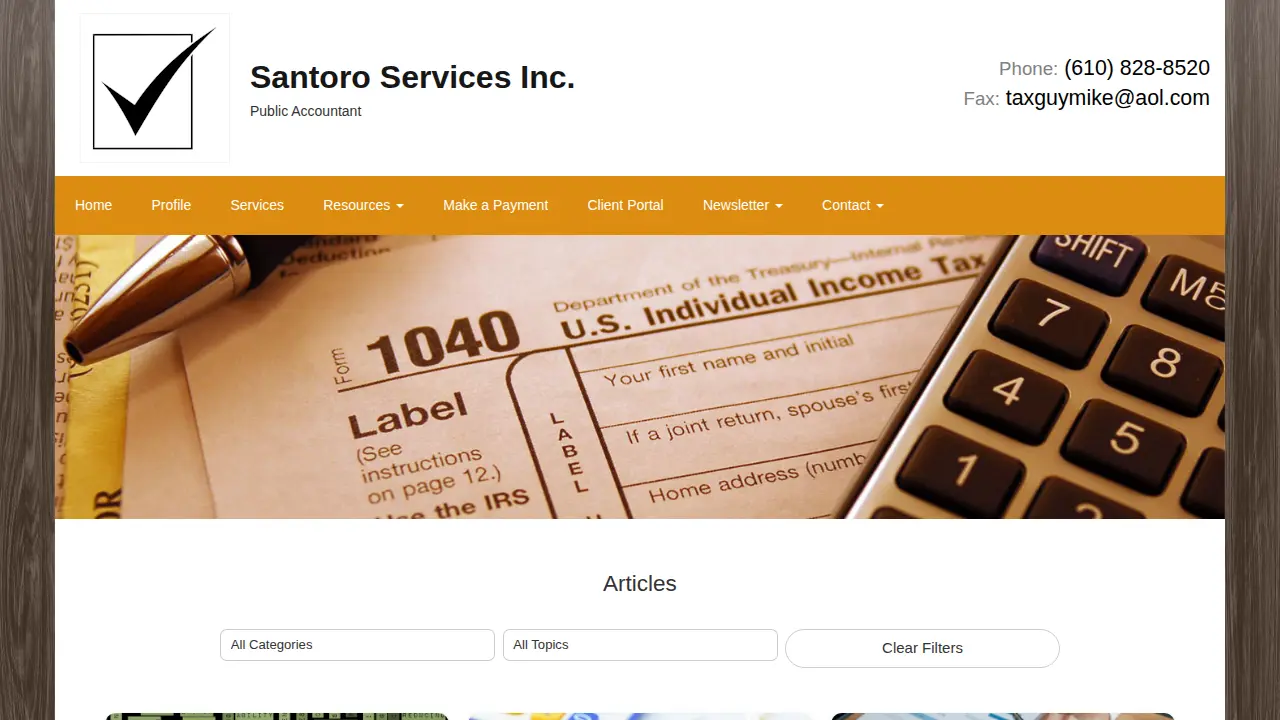 Santoro Services, Inc page