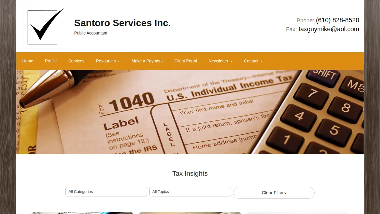 Santoro Services, Inc page