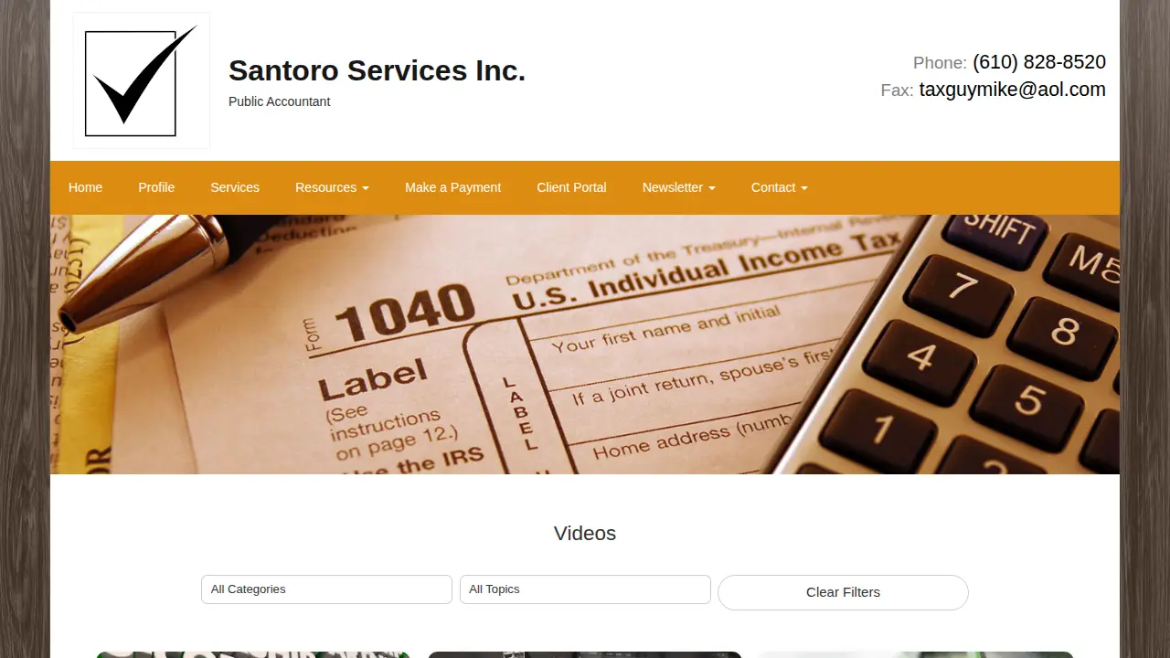 Santoro Services, Inc page