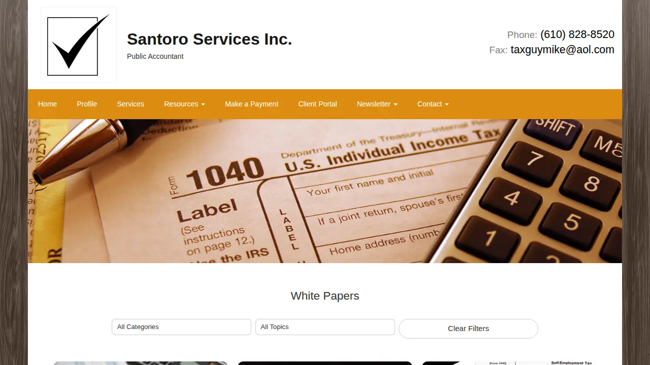 Santoro Services, Inc page