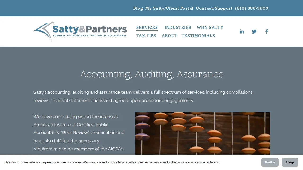 Satty, Levine & Ciacco, CPAs, P.C. page