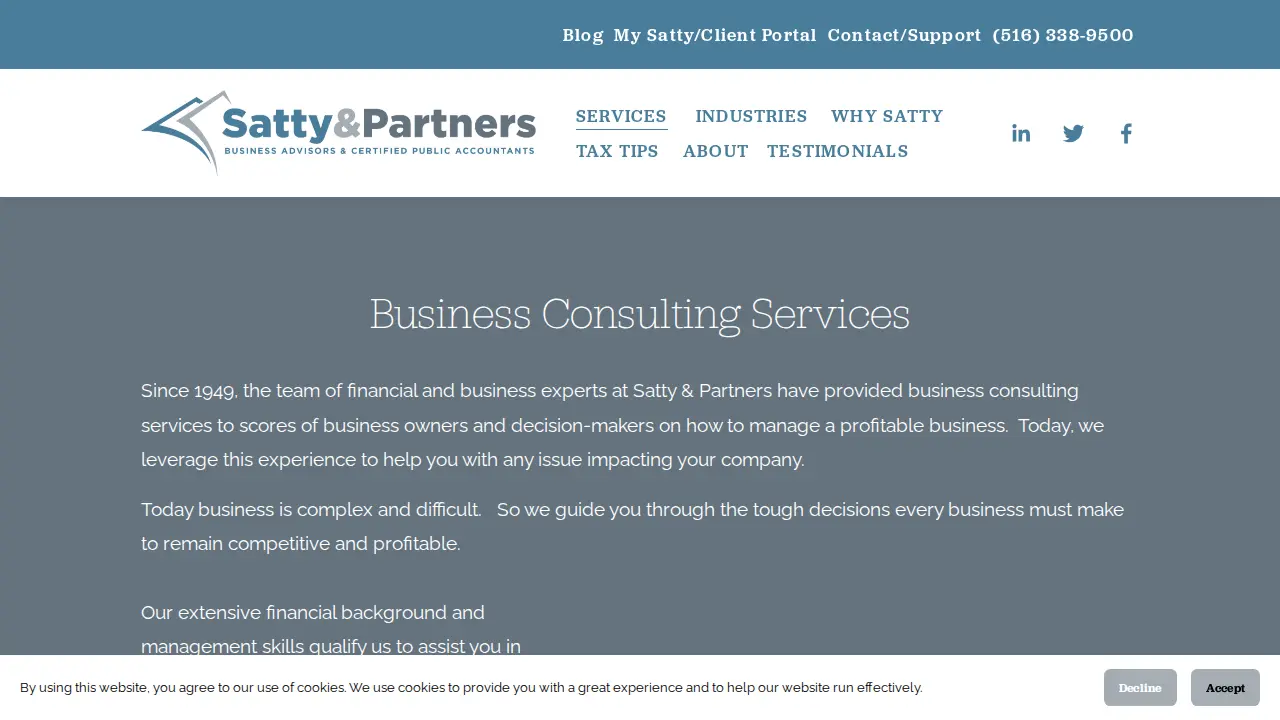 Satty, Levine & Ciacco, CPAs, P.C. page