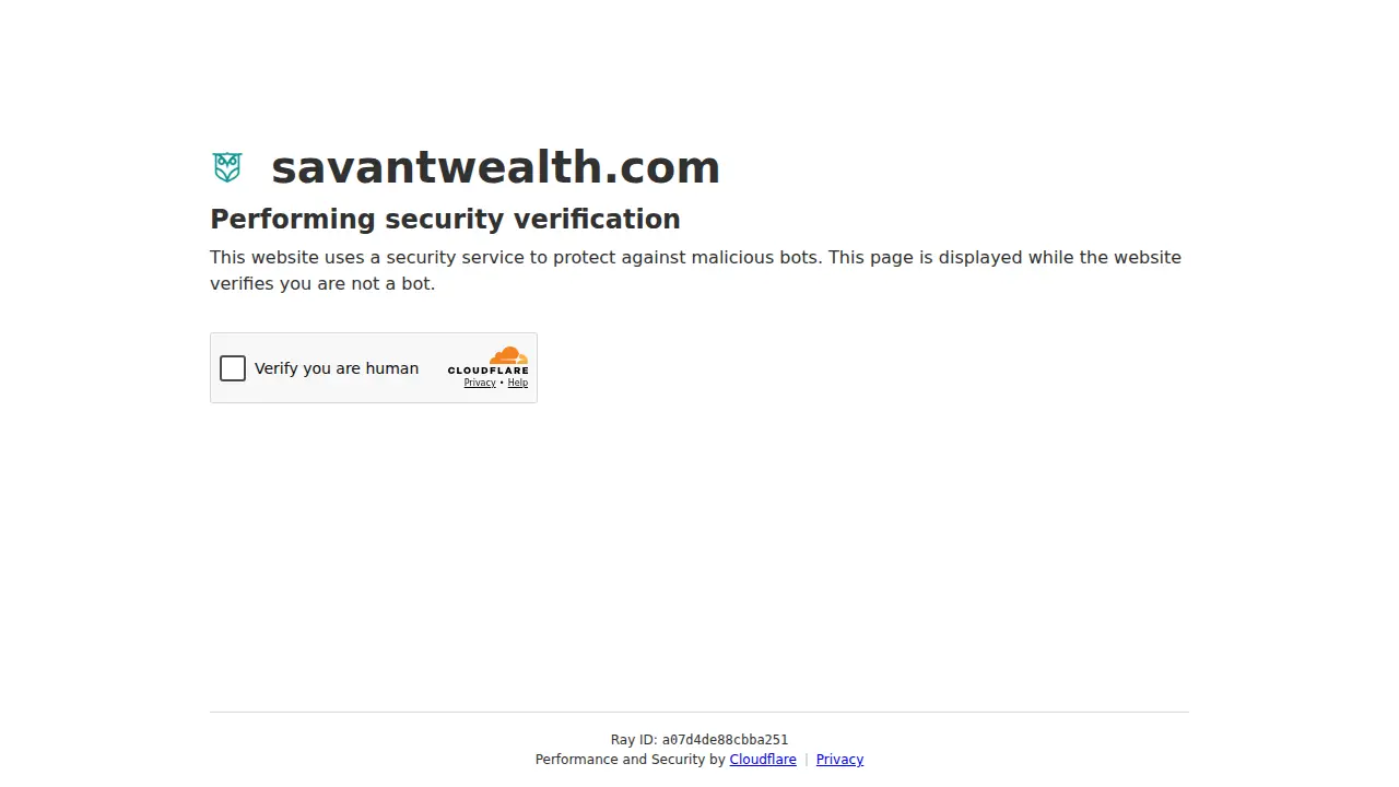 Savant Wealth Management page
