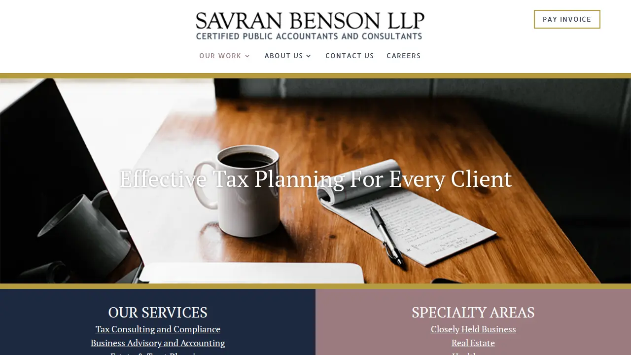 Savran Benson LLP page