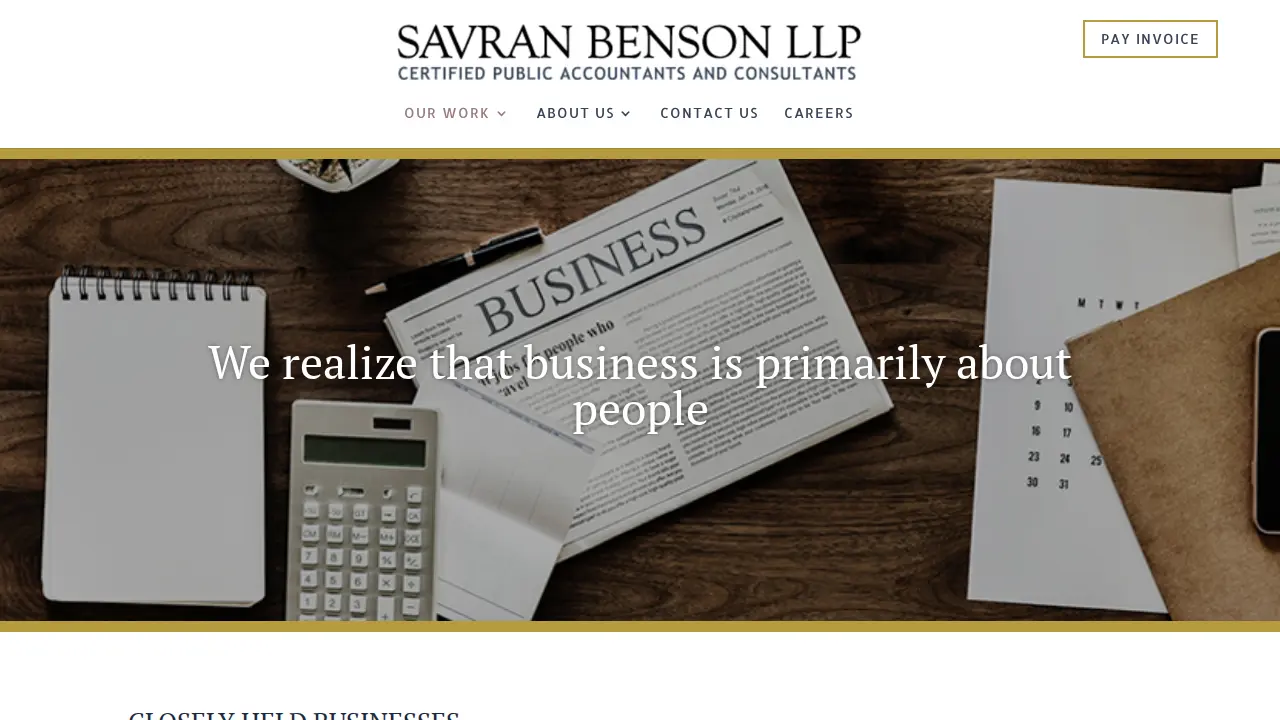 Savran Benson LLP page