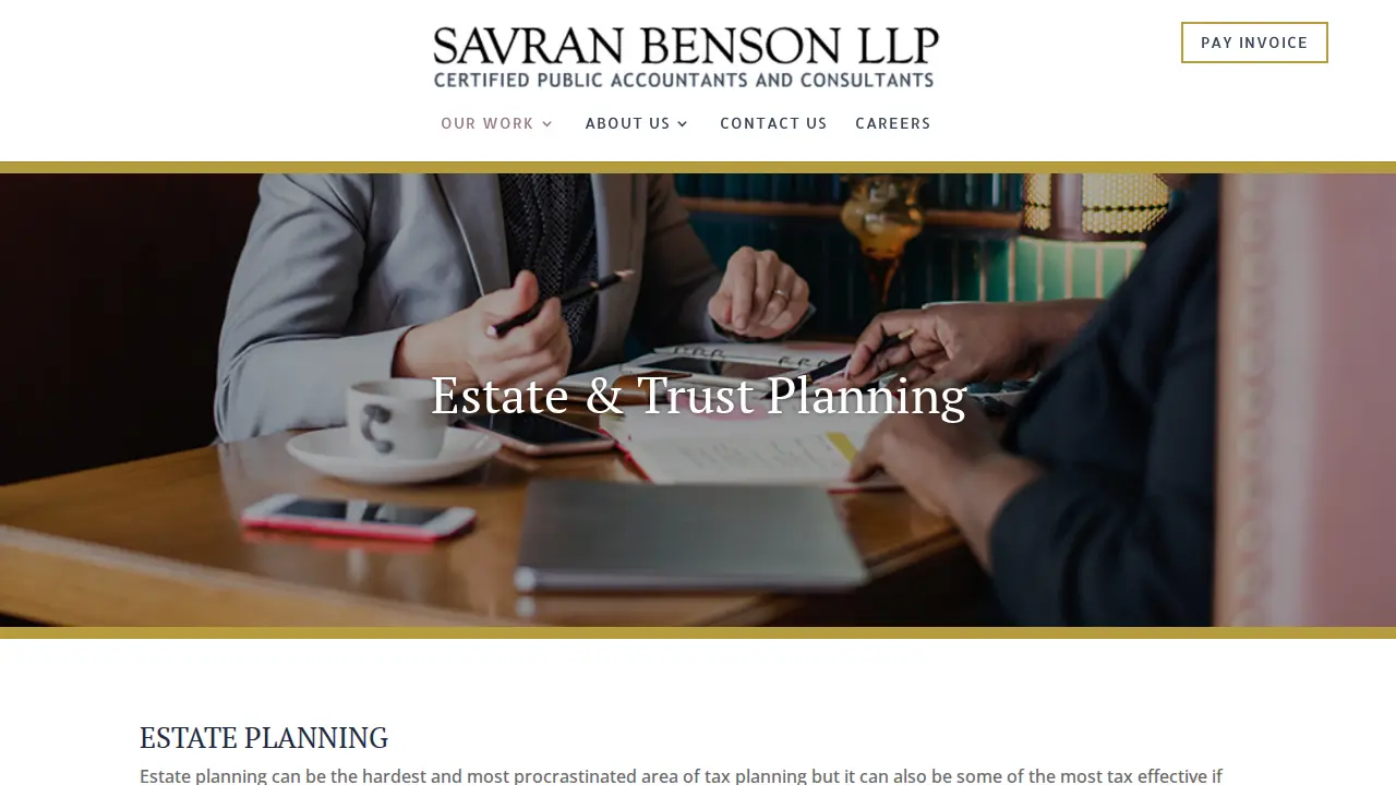 Savran Benson LLP page