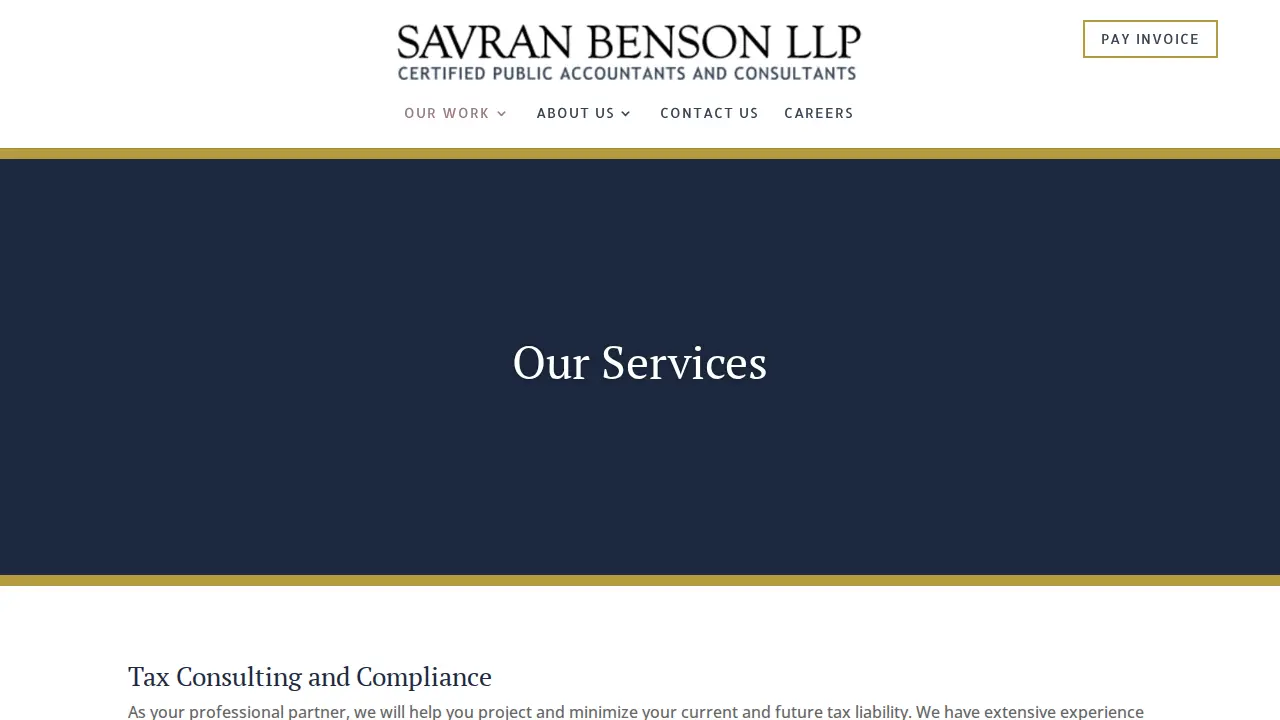 Savran Benson LLP page