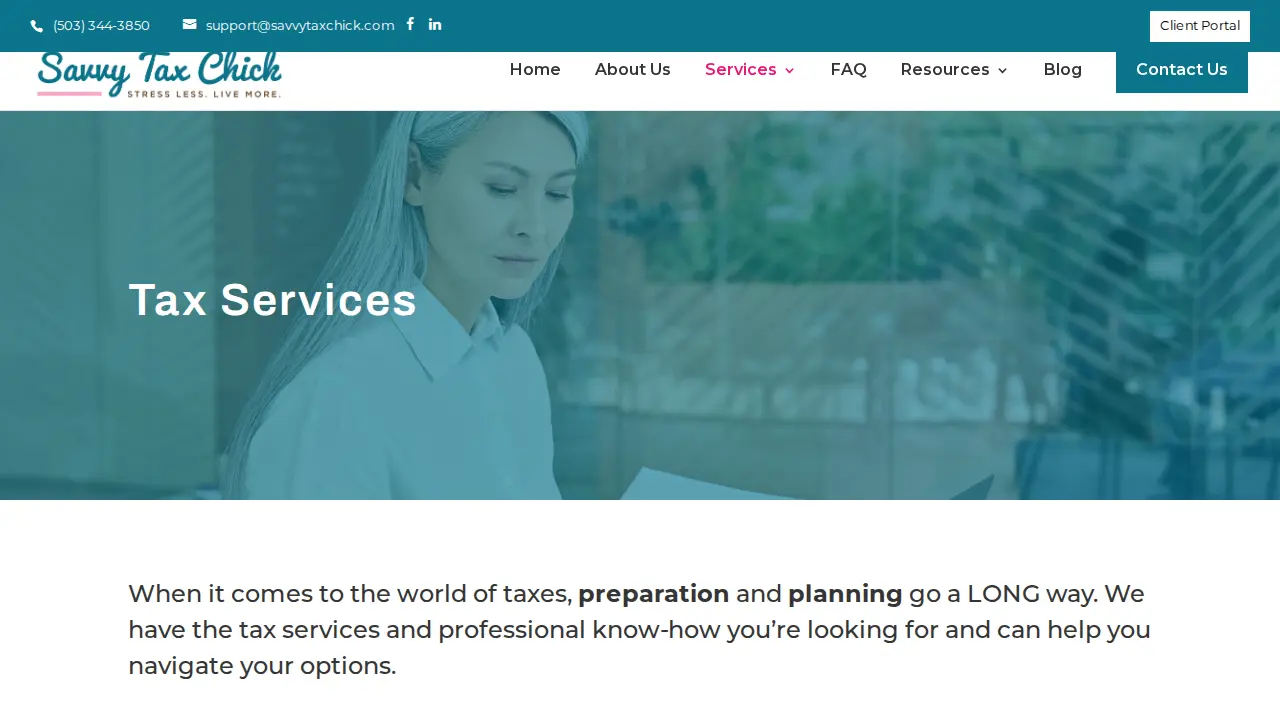 Savvy Tax Chick, LLC page