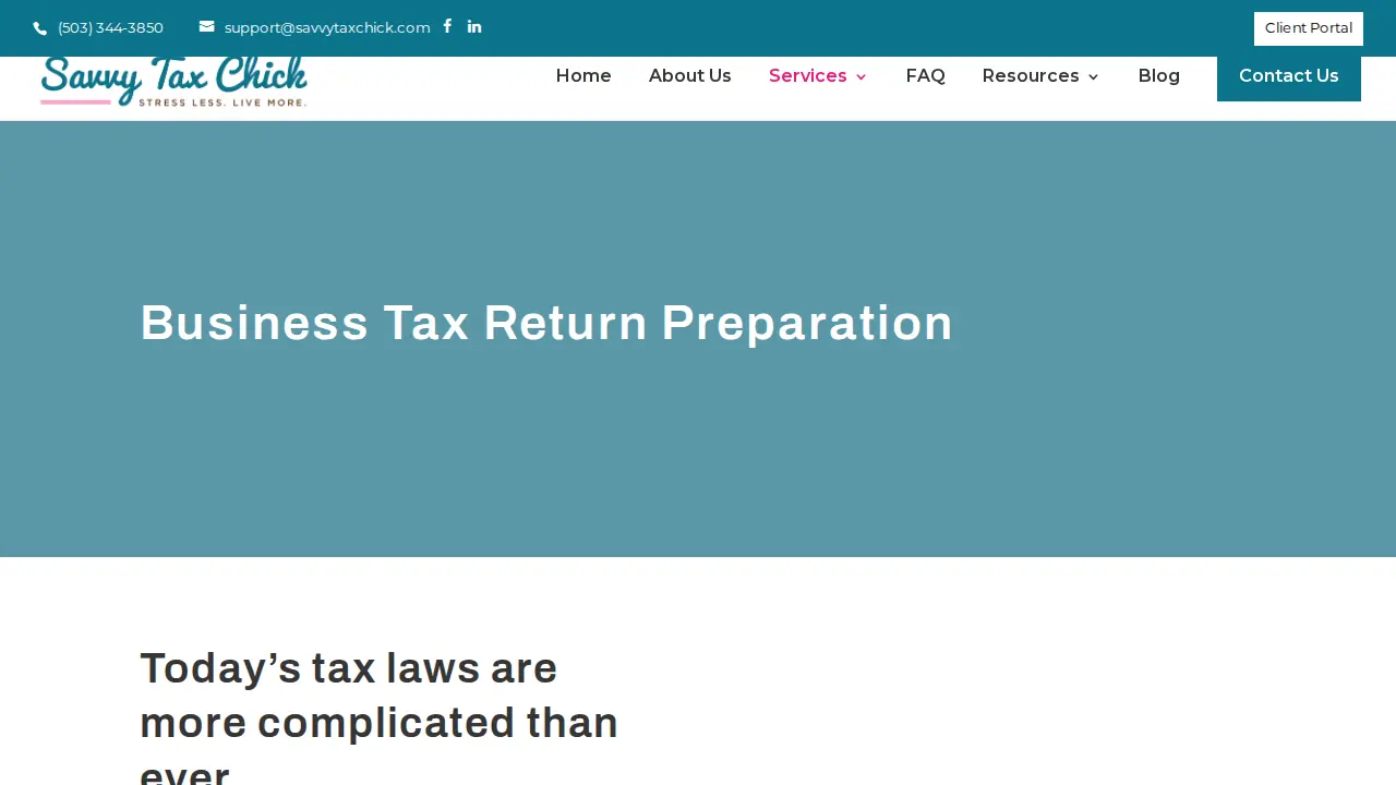 Savvy Tax Chick, LLC page