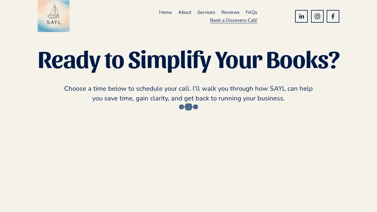 SAYL Bookkeeping & Accounting page