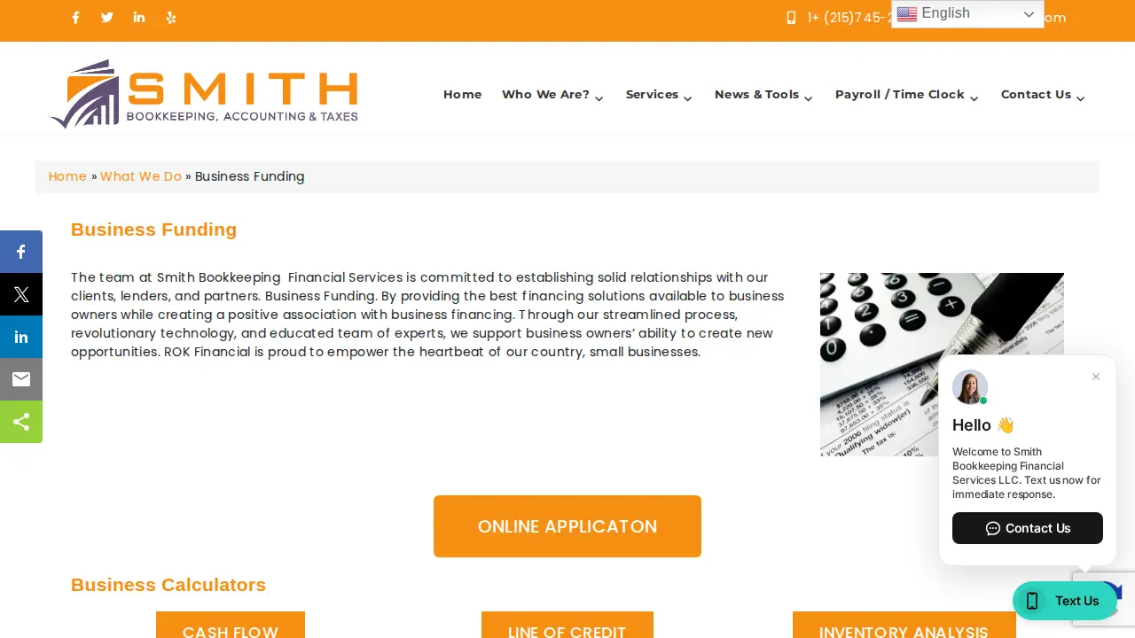 Smith Bookkeeping Financial Services LLC page