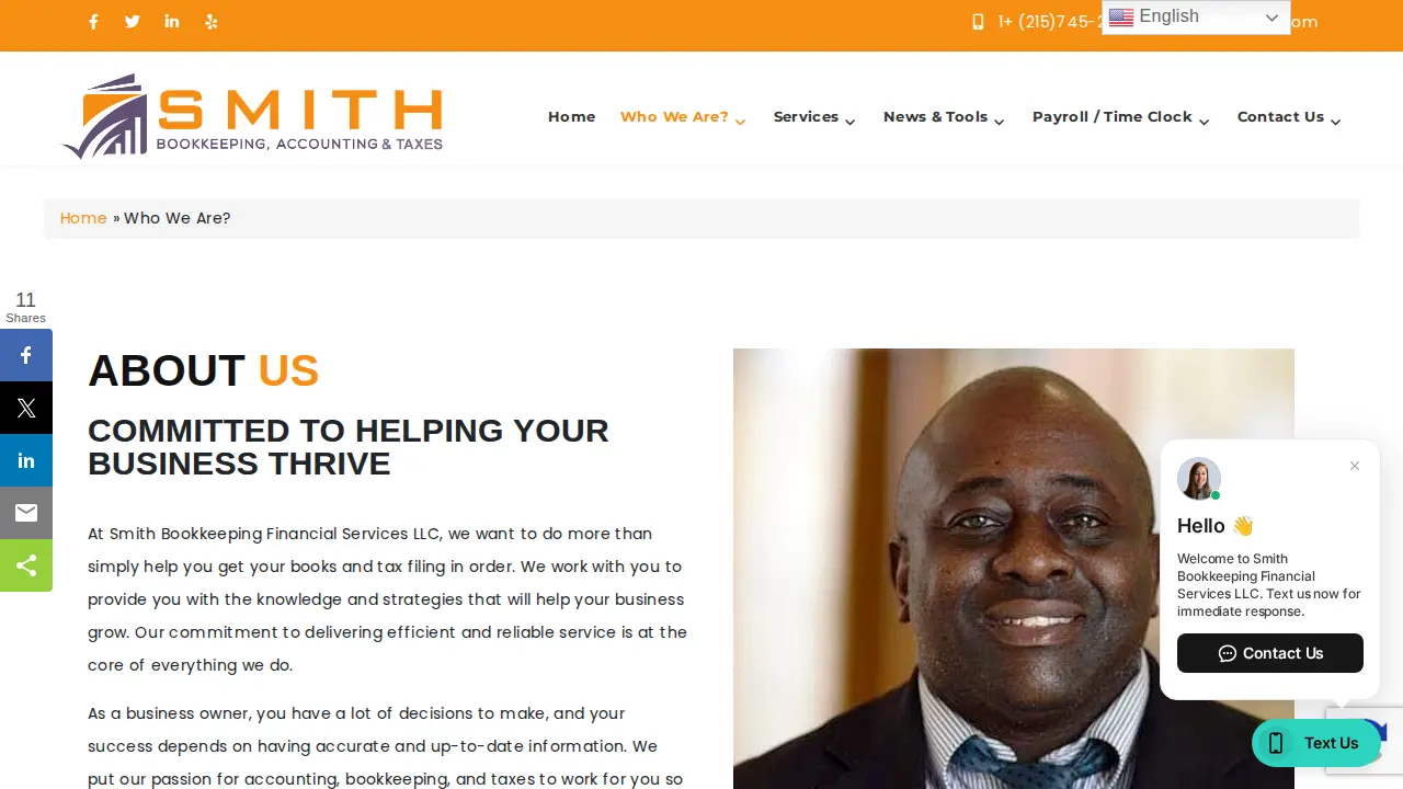 Smith Bookkeeping Financial Services LLC page