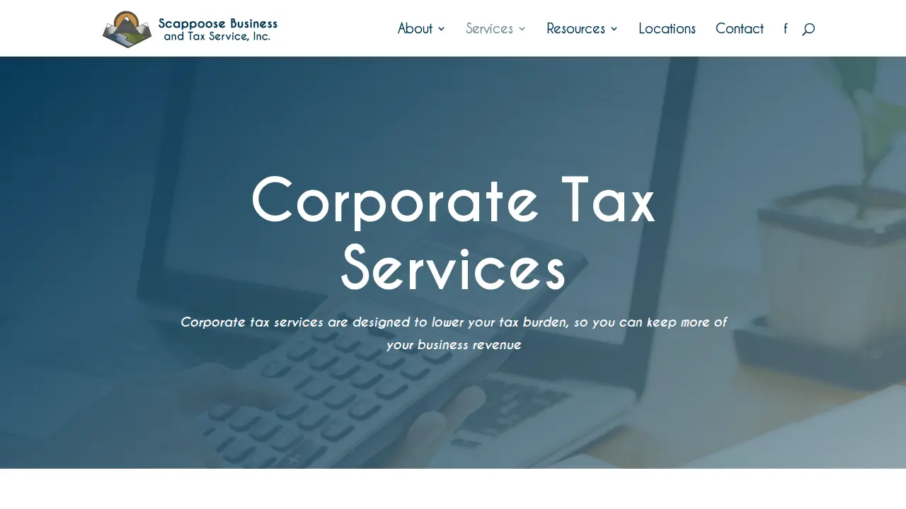 Scappoose Business & Tax Services page