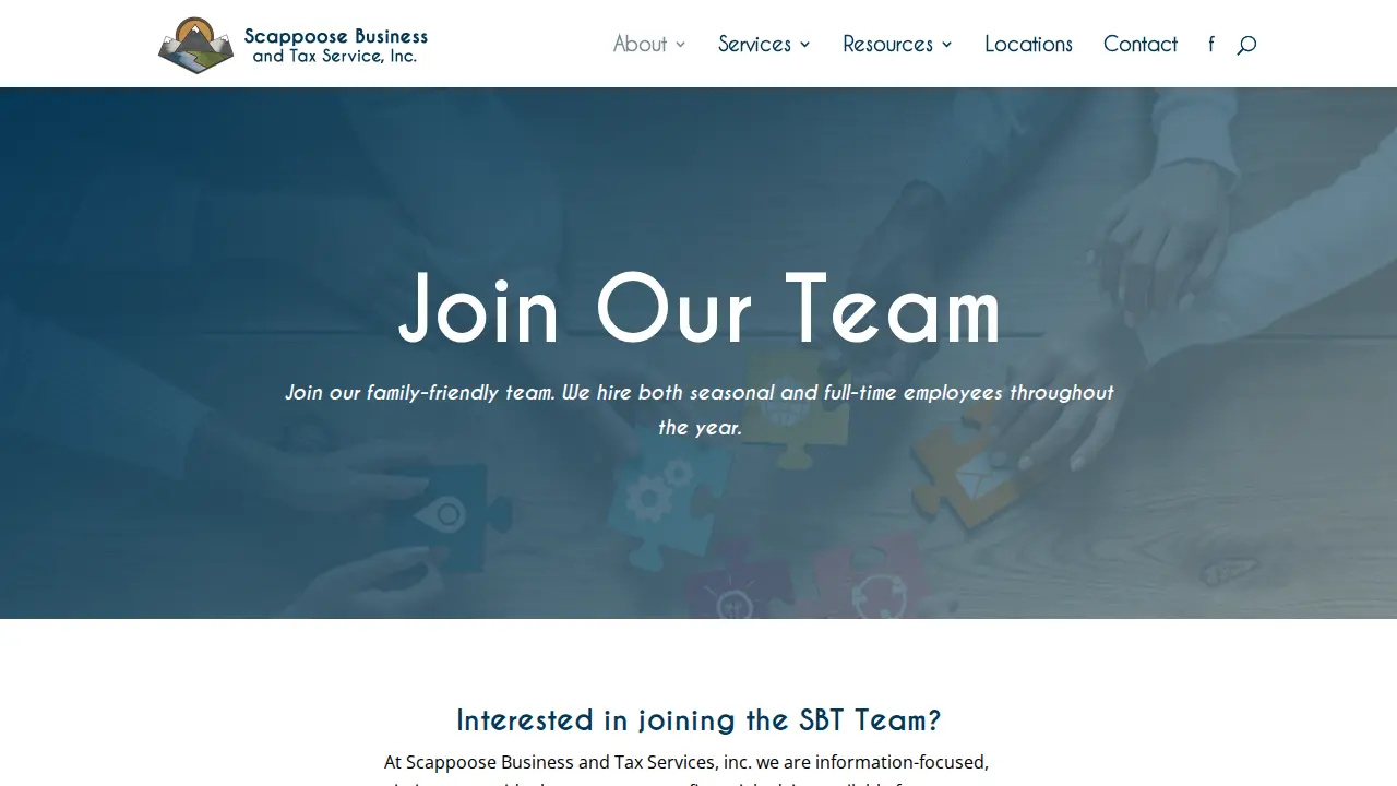 Scappoose Business & Tax Services page