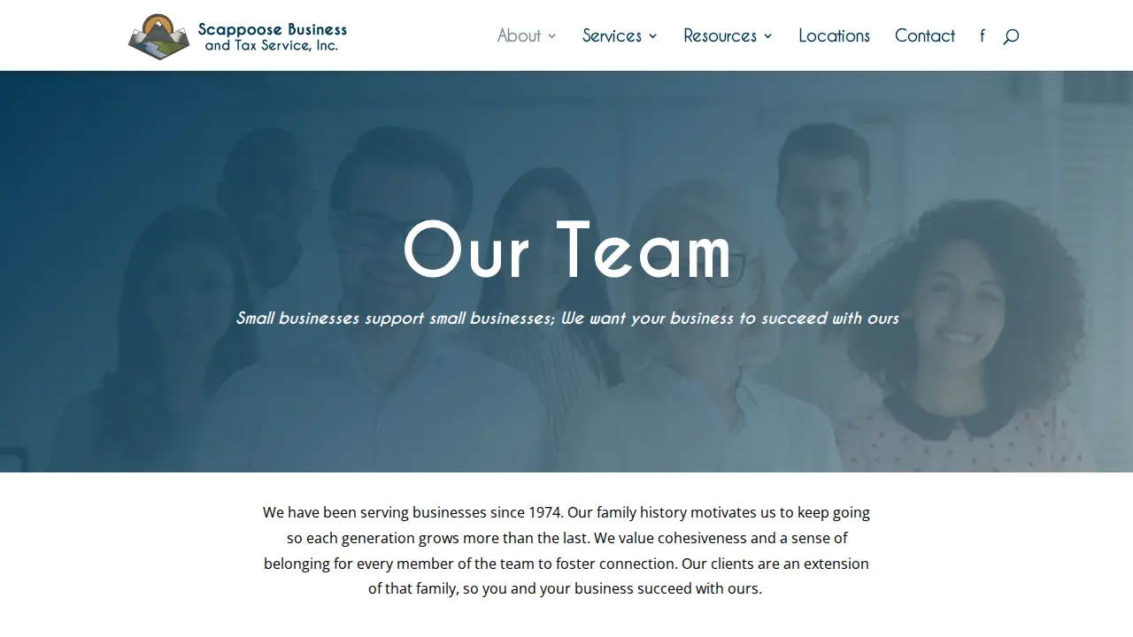 Scappoose Business & Tax Services page