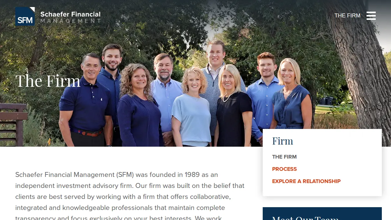 Schaefer Financial Management page
